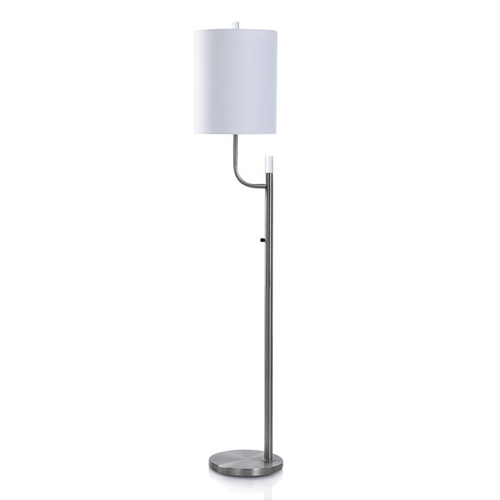 Brushed Steel Floor Lamp