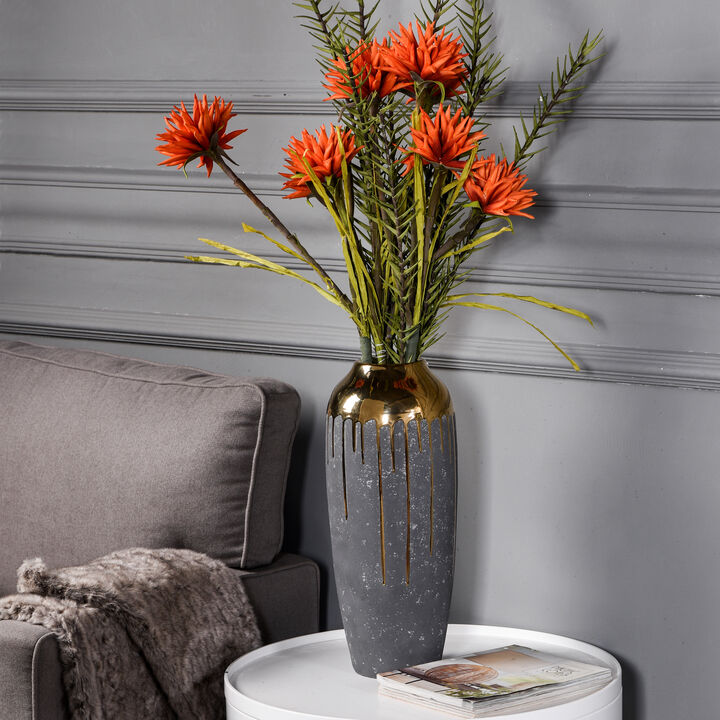Marloe Gold 19In Vase