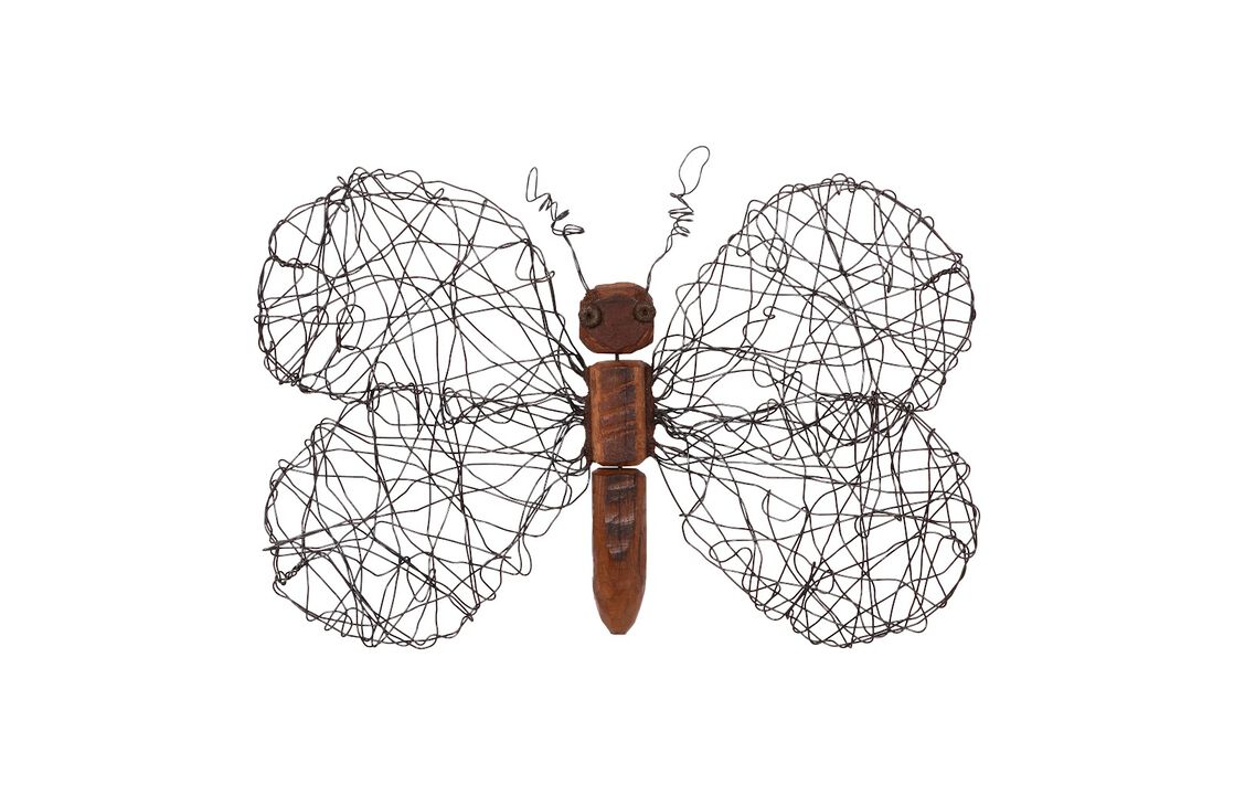 Wire Wing Butterfly Medium Wall Art
