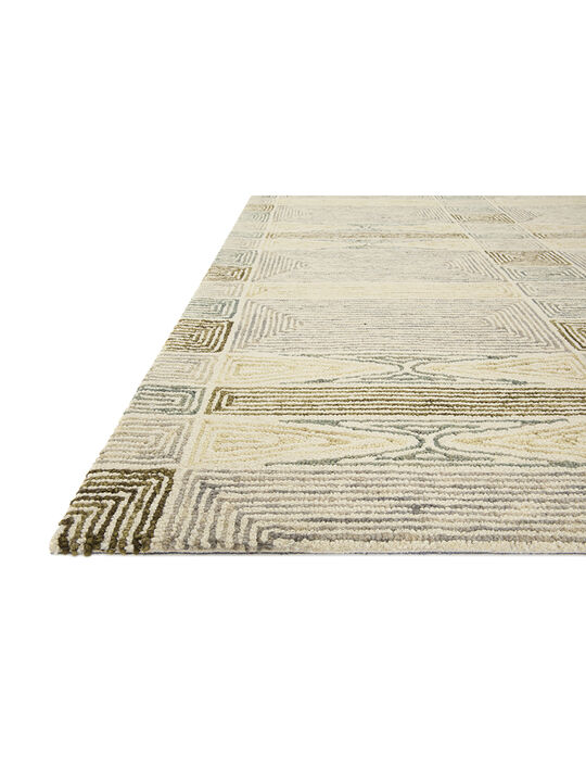 Berkeley BRK02 Ivory/Multi 18" x 18" Sample Rug