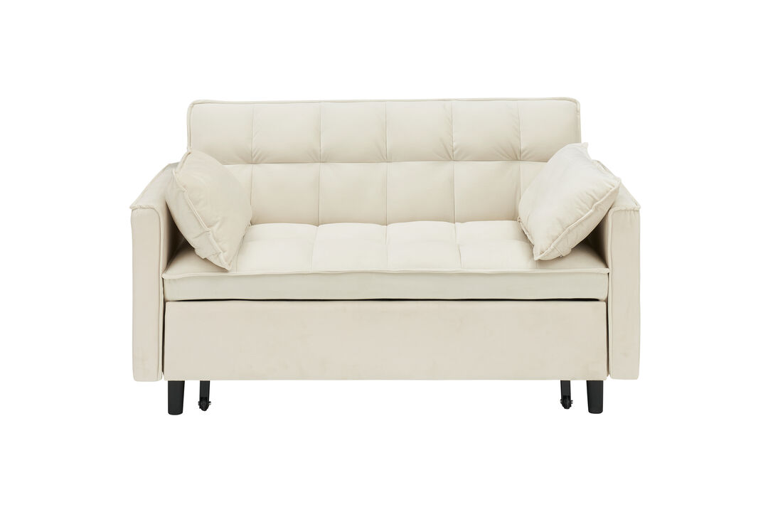 Merax Velvet Loveseat Futon Sofa Couch