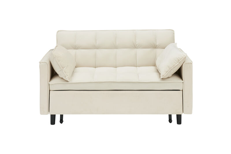 Merax Velvet Loveseat Futon Sofa Couch