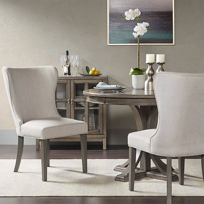 Gracie Mills Anastasia Upholstered Solid High Back Dining Chair