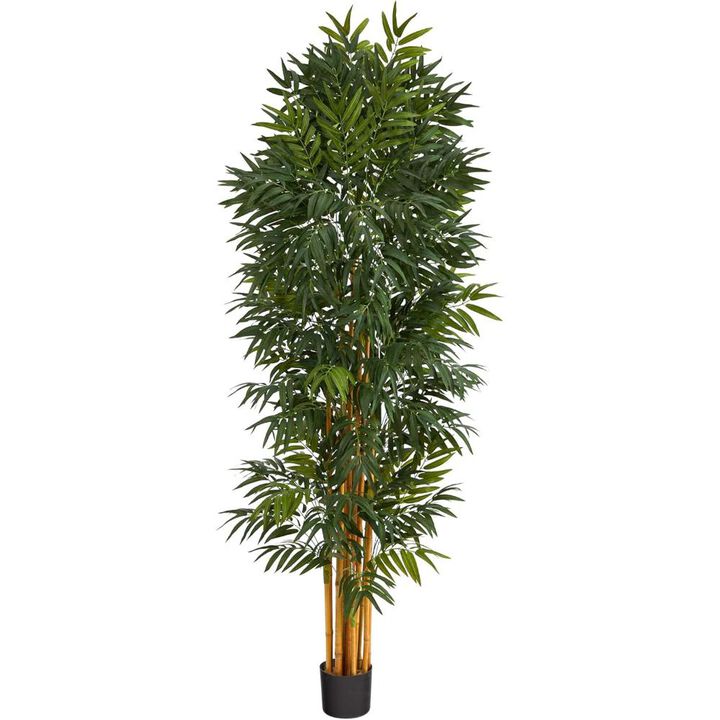 Hivvago 6.5 Feet Phoenix Palm Artificial tree with Natural Trunk