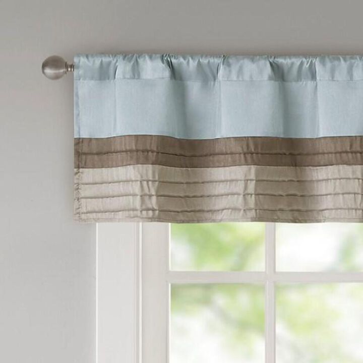 Belen Kox Amherst Striped Pintuck Window Valance, Belen Kox
