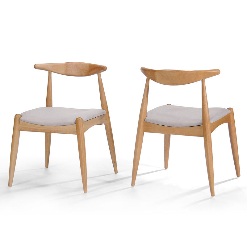 Merax 5-Piece Mid-Century Modern Dining Set for 4 Person
