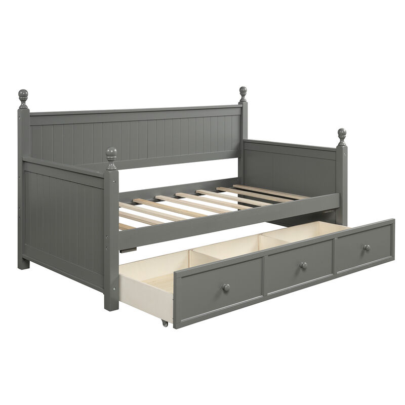Merax Wood Daybed with Three Drawers
