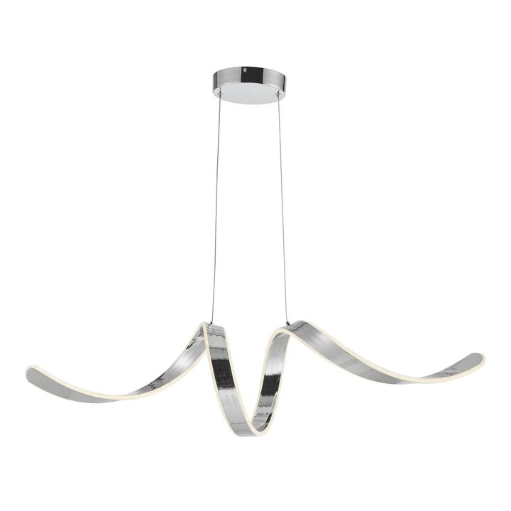 Copenhagen Chandelier Chrome Metal Integrated LED Dimmable