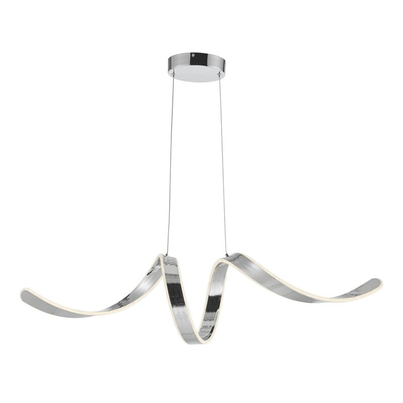 Copenhagen Chandelier Chrome Metal Integrated LED Dimmable