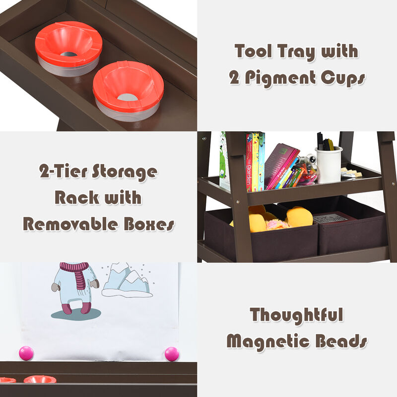 3-in-1 Double-Sided Storage Art Easel