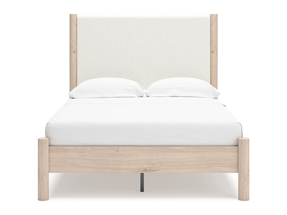 Cadmori Two-tone Full Upholstered Panel Bed