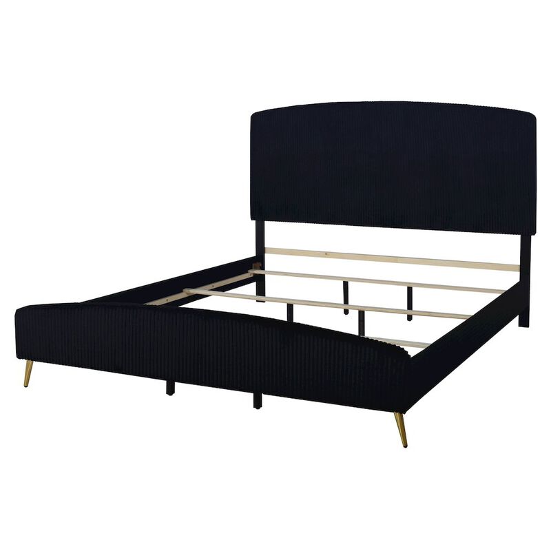 New Classic Furniture Kailani Wood California King Bed, Black