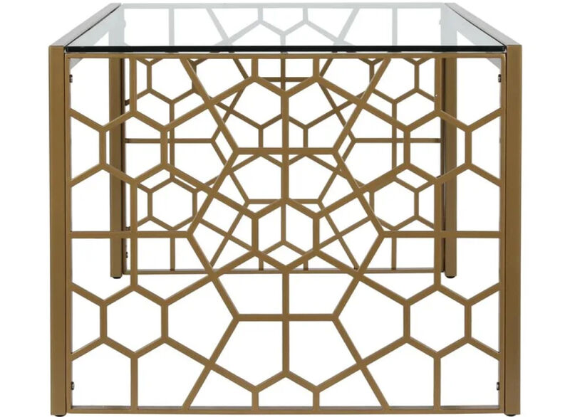 Juliette Glass Top Coffee Table, Tempered Glass
