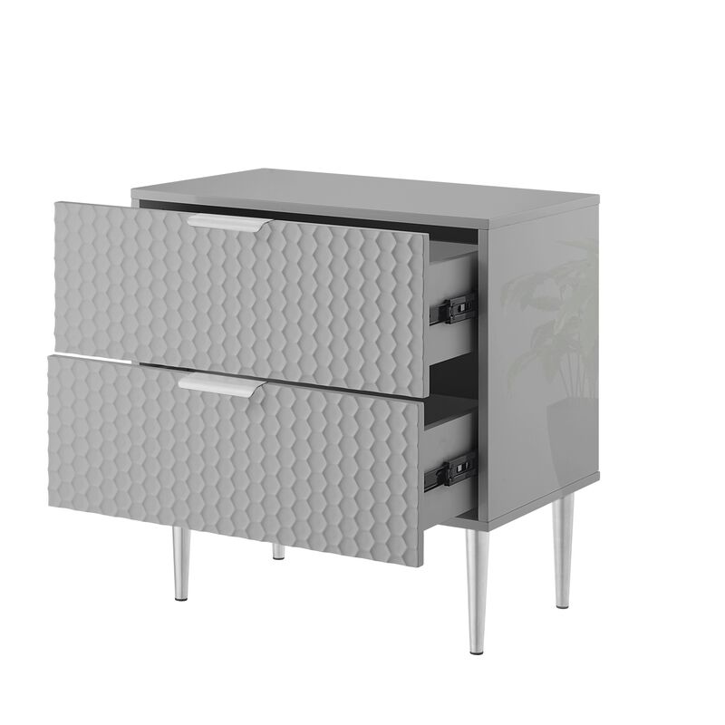 Inspired Home Karisma  Side Table, Nightstand