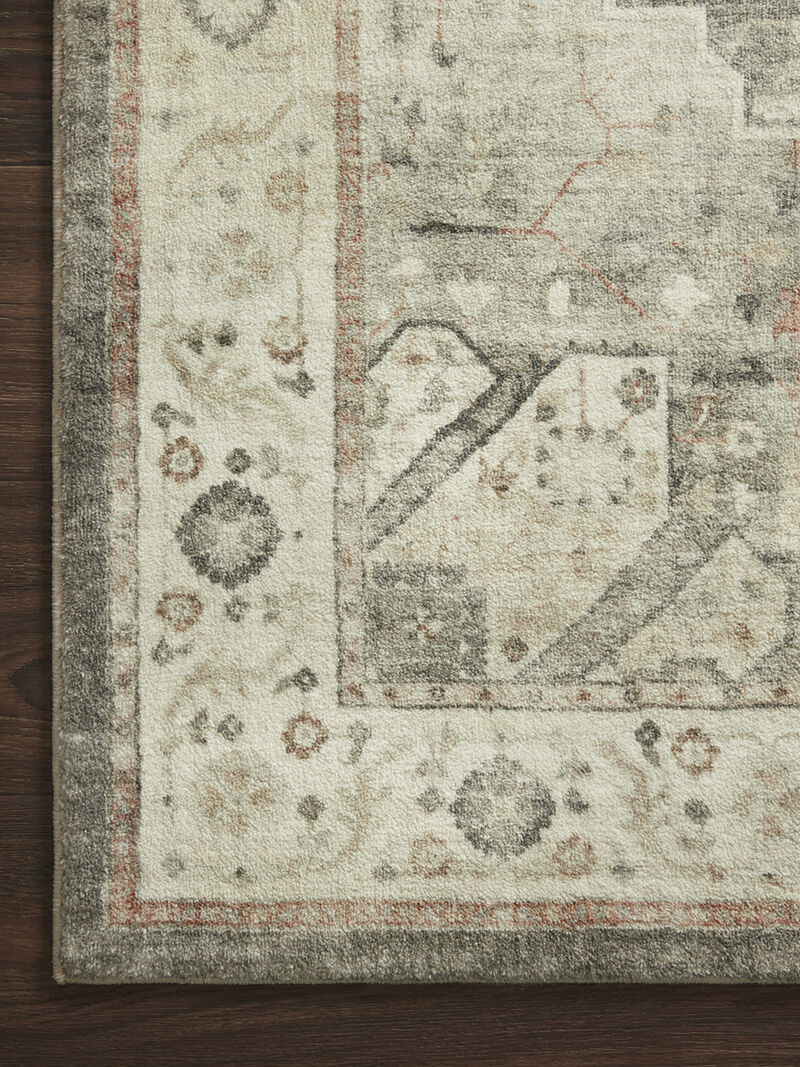 Rosette ROS09 Slate/Ivory 3'3" x 5'3" Rug