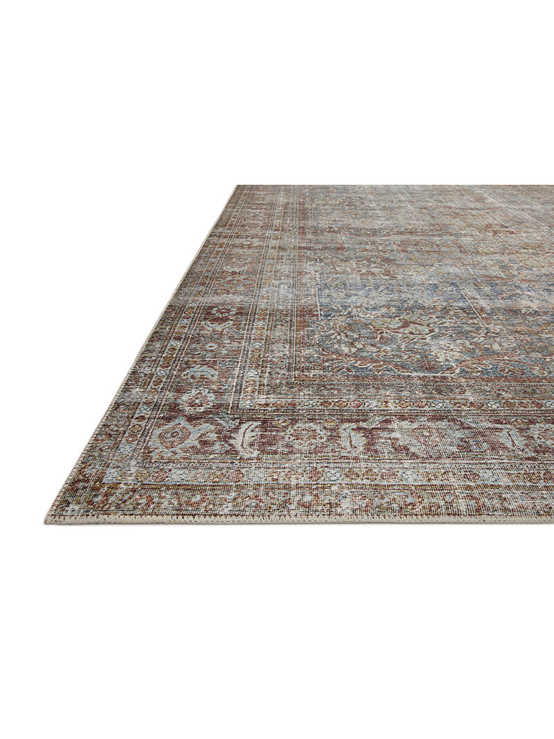 Jules JUL05 Lagoon/Brick 9'6" x 14' Rug by Chris Loves Julia × Loloi