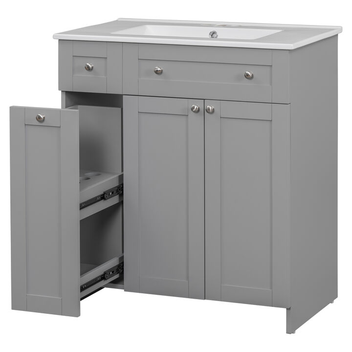 Merax Bathroom Vanity with Ceramic Sink