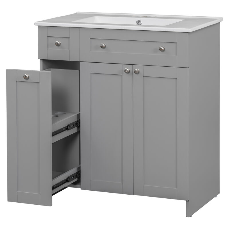 Merax Bathroom Vanity with Ceramic Sink