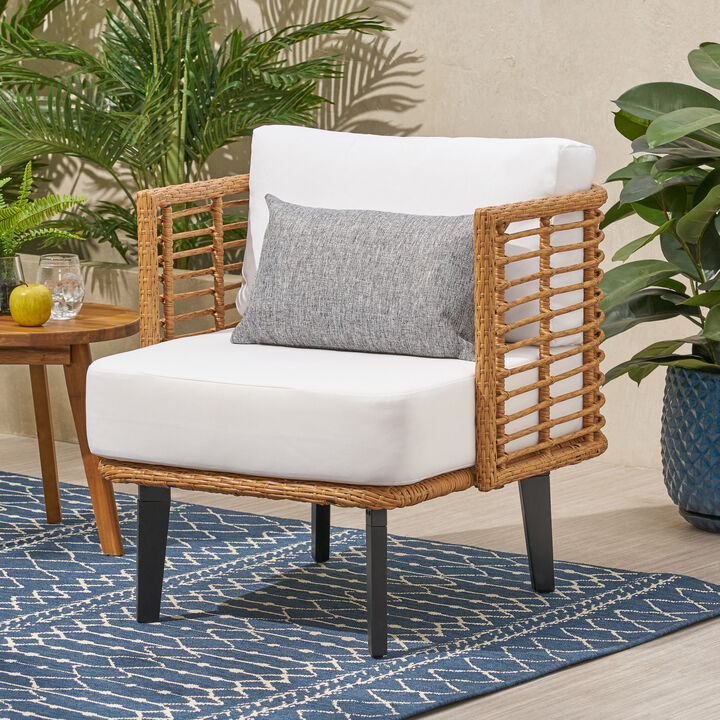 Merax PE Rattan Outdoor Club Chair