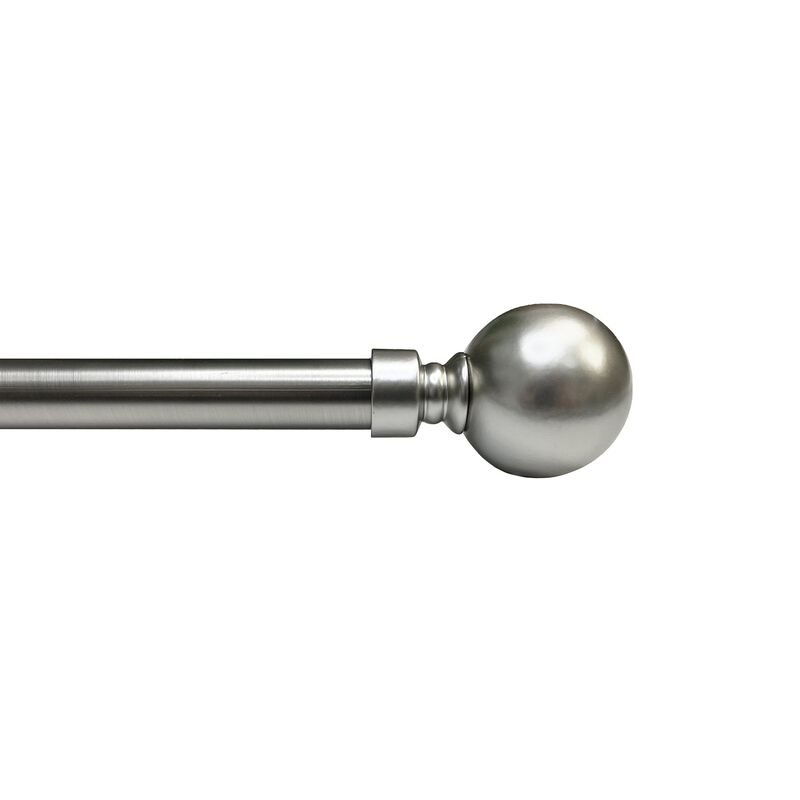 Esencial Orb Curtain Rod Set, Adjustable Length From 72" to 144"