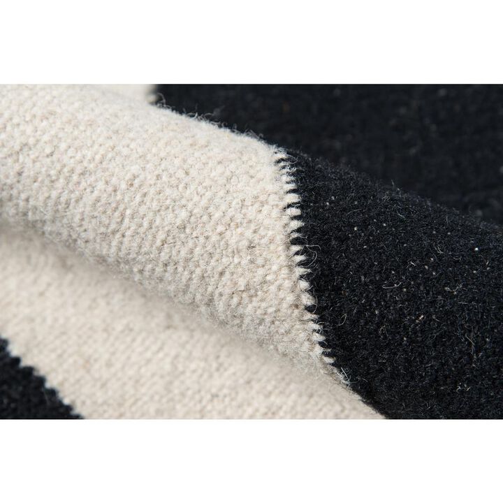 Novogratz Contemporary Rectangle Area Rug, Black, 2' X 3'
