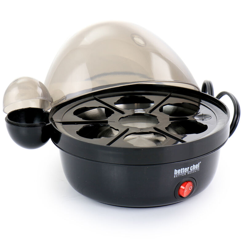 Better Chef 7-Egg Electric Egg Cooker in Black