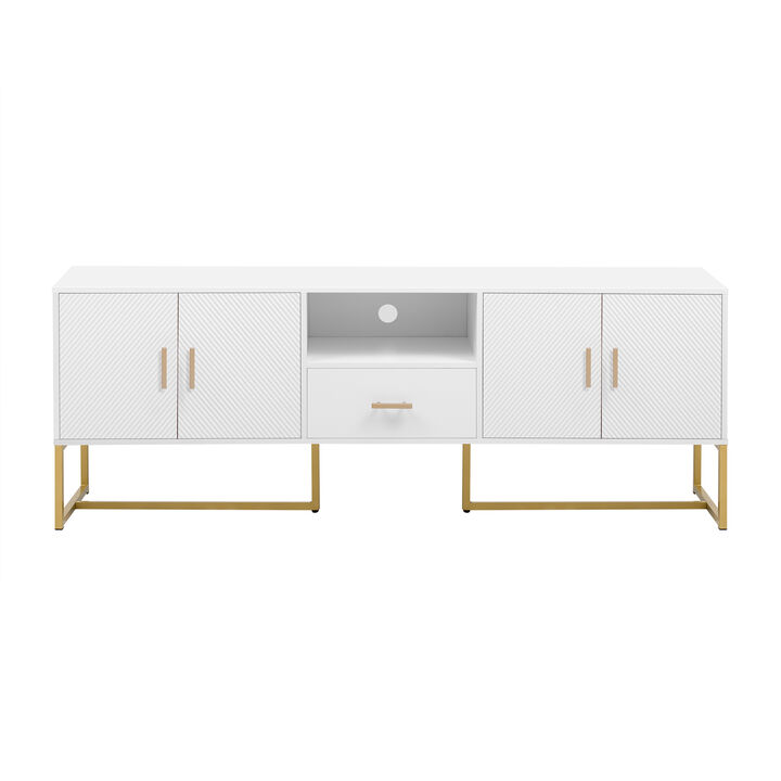 Merax TV Stand Console Table with 1 Drawer