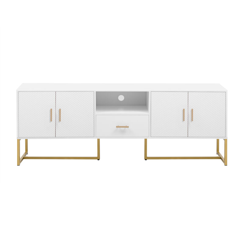 Merax TV Stand Console Table with 1 Drawer