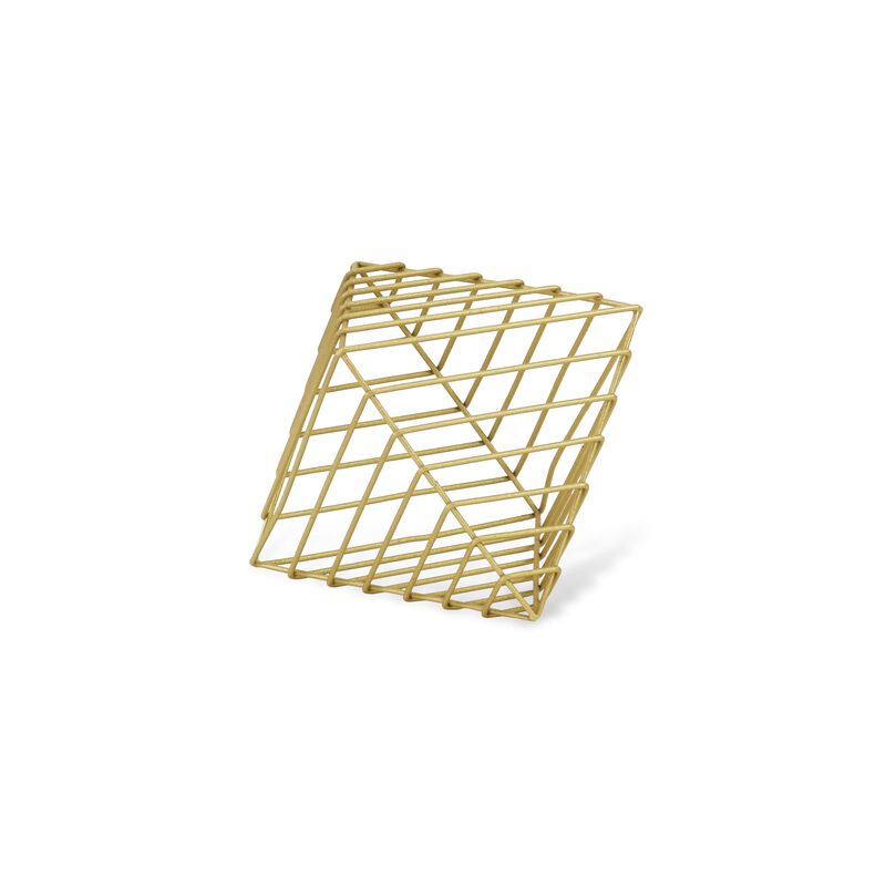 Brier Golden Diamond Shaped Decor Piece - Large