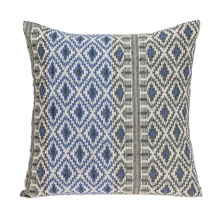16" Beige Transitional Throw Pillow