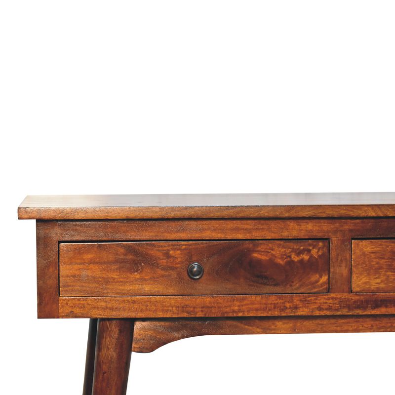 Artisan Furniture solid Wood Chestnut Hallway 2 Drawer Console Table