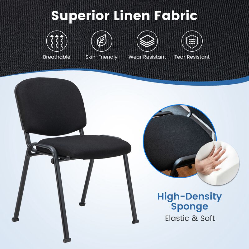 Costway Set of 5 Conference Chair Elegant Design Office Guest Reception