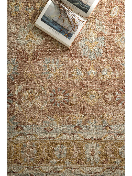 Julian JI04 Terracotta/Gold 7'9" x 9'9" Rug