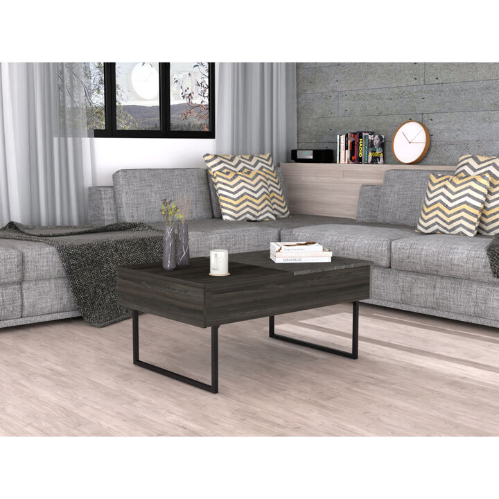 Beyond Lift Top Coffee, Two Legs, One Drawer - Espresso Onyx
