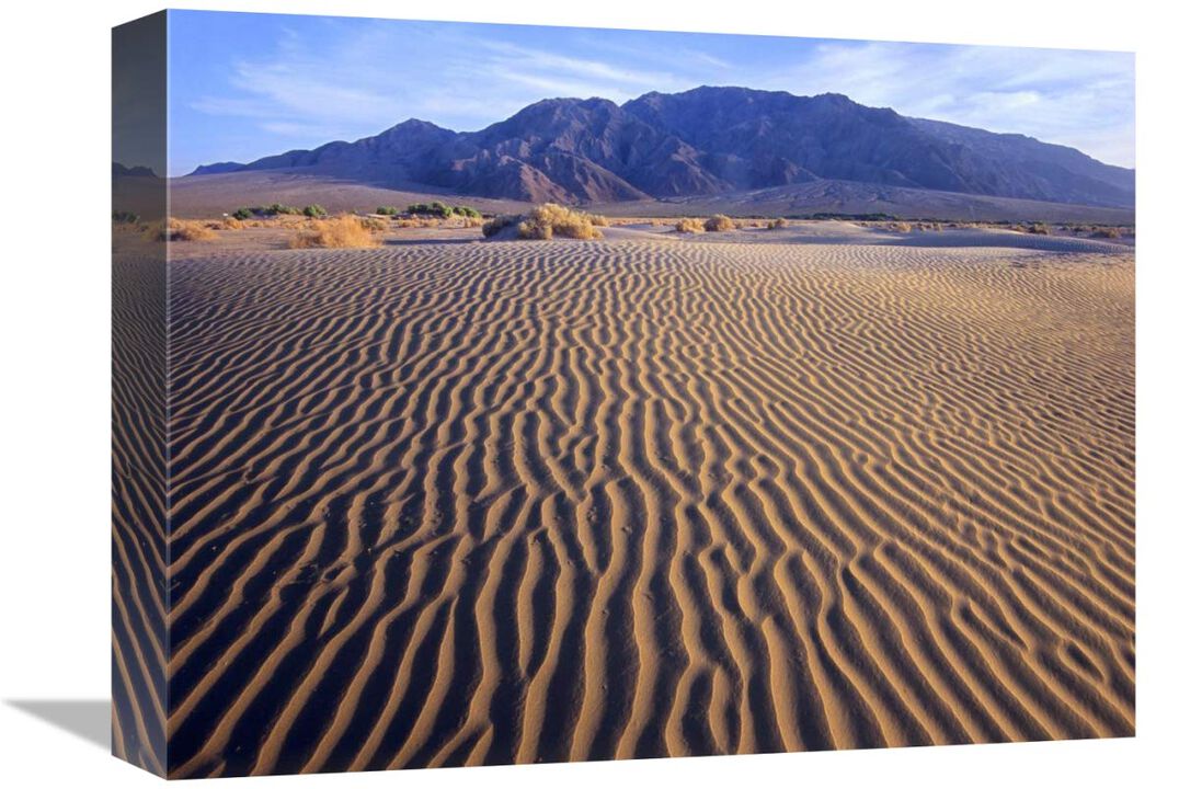 Tucki Mountain and Mesquite Flat Sand Dunes, Death Valley National Park, California-Canvas Art-16x12