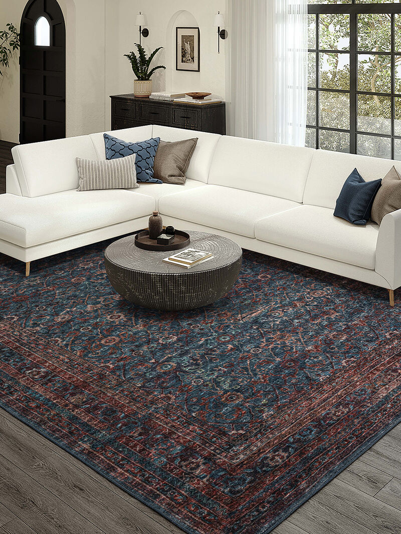 Jericho JC7 Navy 3' x 5' Rug