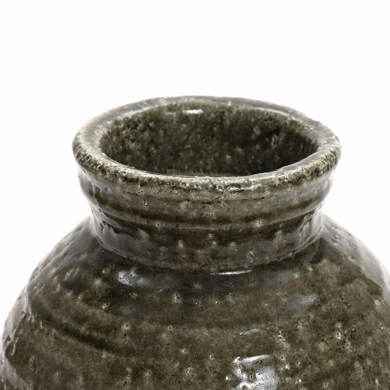 LuxenHome Rustic Brown Stoneware 18.5-Inch Tall Indoor and Outdoor Bud Vase