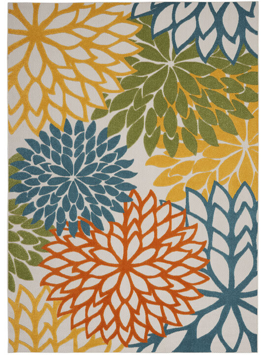 Aloha ALH05 Turquoise/Multicolor 9' x 12' Rug
