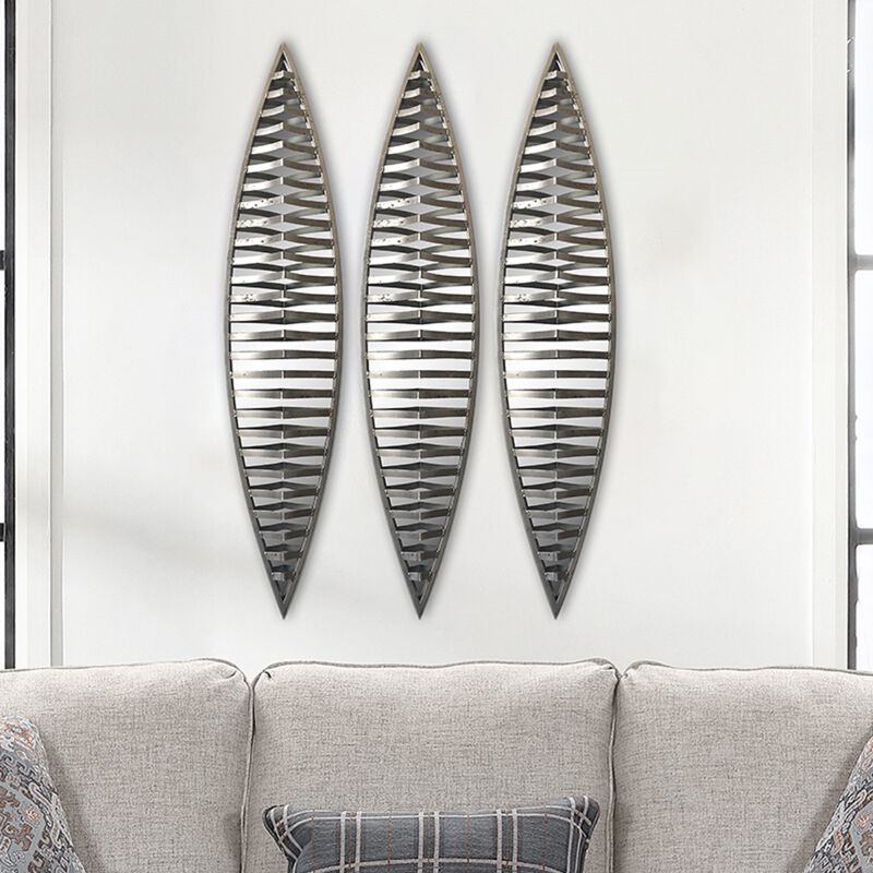 set of 3pcs metal wall decorative mirrors