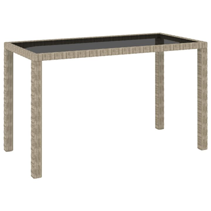 vidaXL 6 Piece Outdoor Dining Set with Cushions Poly Rattan Beige