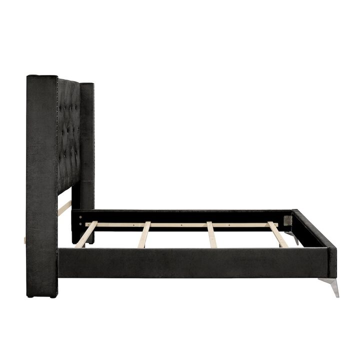 New Classic Furniture Huxley Wood Full Bed, Black