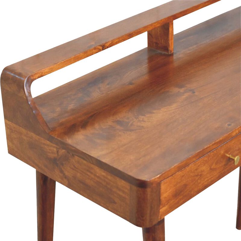 Artisan Furniture Solid Wood Elevated Chestnut Console Table