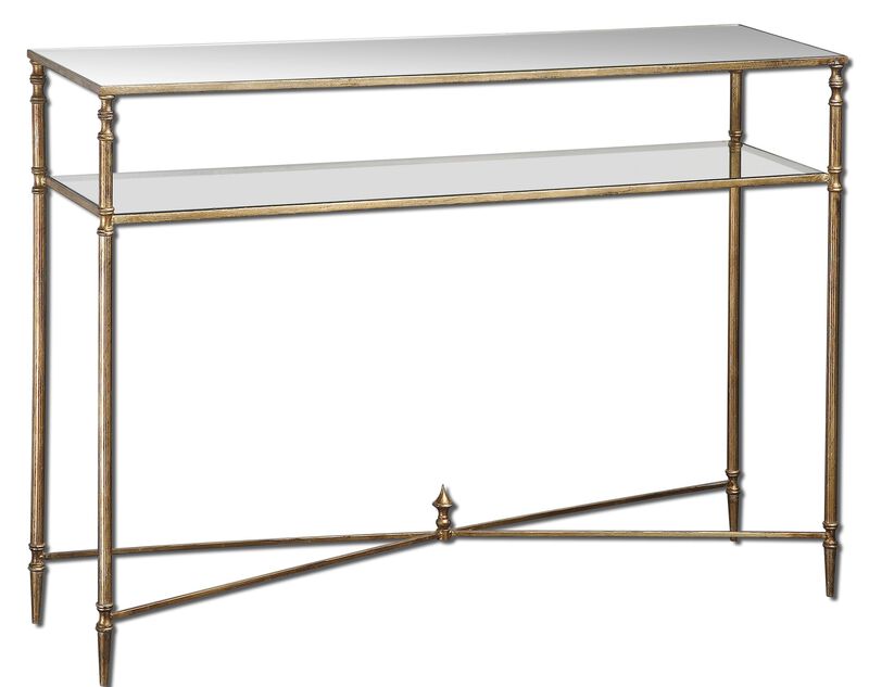 Uttermost Henzler Mirrored Glass Console Table