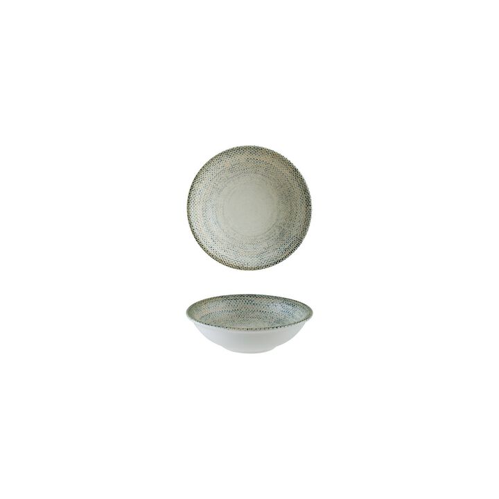 Sway dia.5.25" h:1.5" 7 oz. Round Decorated Porcelain Bowl (Set of 4)