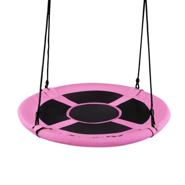 Hivvago 40 Inch Flying Saucer Tree Swing Indoor Outdoor Play Set
