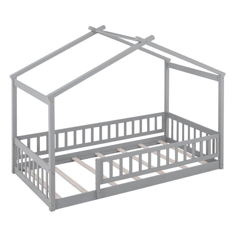 Merax Montessori Kids Bed  Modern Floor Bed