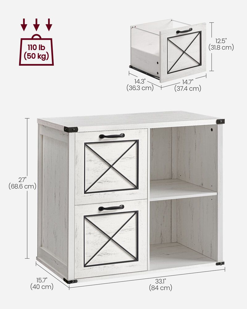 Compact Lateral File Cabinet with Multiple Drawers for Efficient Office Storage