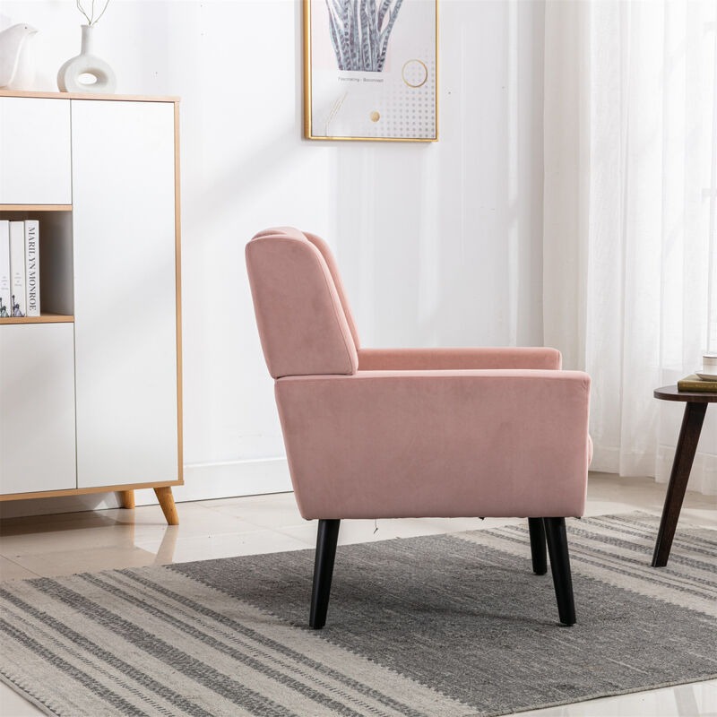 Modern Soft Velvet Material Ergonomics Accent Chair Living Room Chair Bedroom Chair Home Chair