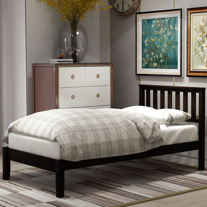 Merax Wood Platform Bed with Headboard