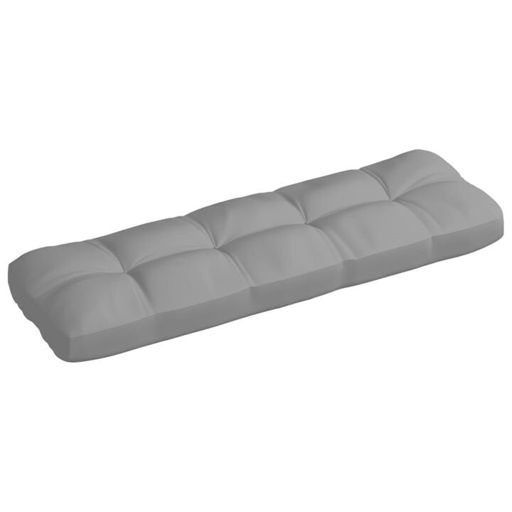 vidaXL Pallet Sofa Cushion Gray 47.2"x15.7"x4.7"